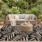 Smiry Outdoor Rug 5x8 ft, Waterproof Reversible Plastic Straw Rugs, Outdoor - Image 5