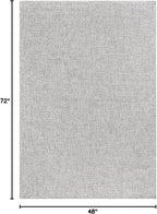 CAMILSON Easy Jute Rug 4x6, Indoor Outdoor Gray Color Farmhouse Area Rugs - Image 2