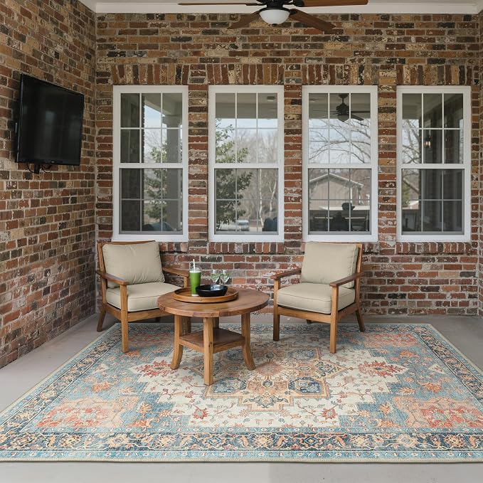 GENIMO Outdoor & Indoor Area Rug 5'x8', Waterproof, Non-Shedding, Easy Cleaning - Image 3