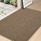 BEQHAUSE Dirt Trapper Door Mat 32" x 48", Non-Slip Washable Doormats Entrance by BEQHAUSE