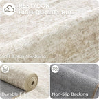 Oval Rugs 3x5 for Entryway, Washable Modern Non-Slip Area Rug for Kitchen - Image 7