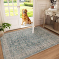 Machine Washable Entryway Throw Rug: Door Mat Indoor Entrance 3x5 Rug Boho by palohom