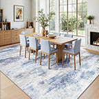 8x10 Area Rugs, Abstract Morden Soft Washable Rug, Non-Slip Low Pile Rugs - Image 4