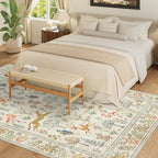 DUKINO 8x10 Rug, Washable Animal Living Room Rug - Image 6