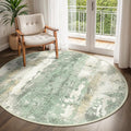 BEIMO Round Rugs 8FT for Living Room Bedroom, Modern Abstract Machine Washable by BEIMO
