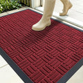 OLANLY Front Door Mat Outside Entrance 35x23, Heavy Duty Sturdy Natural Rubber by OLANLY