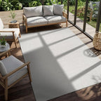 CAMILSON Easy Jute Rug 9x12, Large Indoor Outdoor Off-White Farmhouse Area Rugs - Image 9