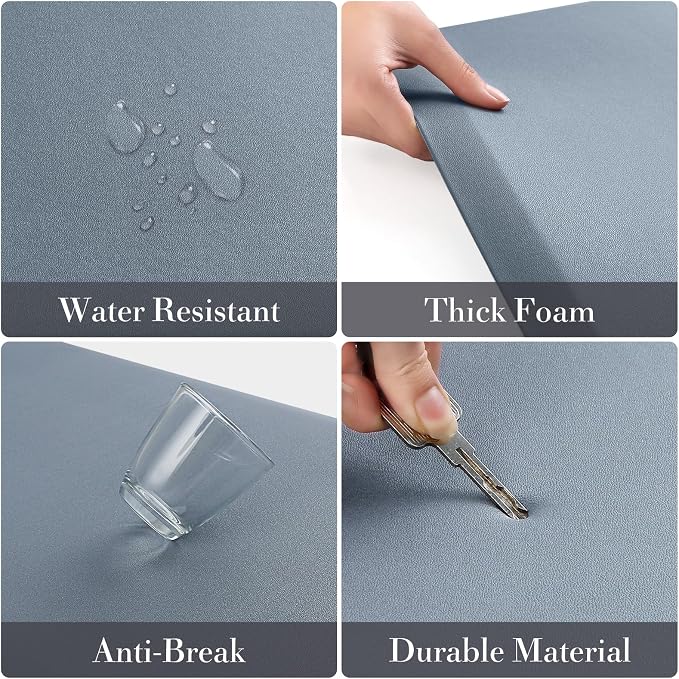 HappyTrends 2 PCS Kitchen Mat Cushioned Anti-Fatigue Floor Mat, Heavy Duty - Image 3