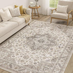 Vintage Living Room Area Rug 5x8 by COTILED