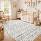 Nakagishi Area Rug Living Room Rugs: 6x9 Large Soft Machine Washable Boho - Image 7