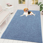 OLANLY Dog Door Mat for Muddy Paws 70x46, Ultra Absorbent Chenille Mud Doormat by OLANLY