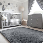 OLANLY 3x5 Machine Washable Small Bedside Rug, Soft Fluffy Shaggy Rugs - Image 5
