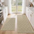 COSY HOMEER 60x24Inch/35X24Inch Kitchen Rugs Sets Non-Slip Washable Kitchen Mats by COSYHOMEER