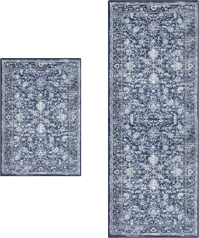 KILOCOCO Kitchen Rug Runner Sets of 2PCS 2x3 and 2x6 Washable Area Rug Non Slip - Image 9