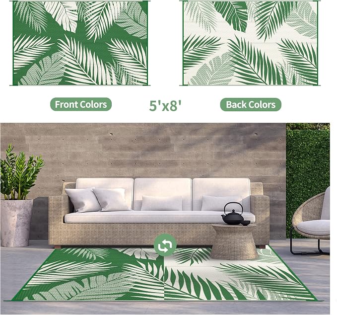 GENIMO Outdoor Rug 5' x 8' Waterproof - Image 2