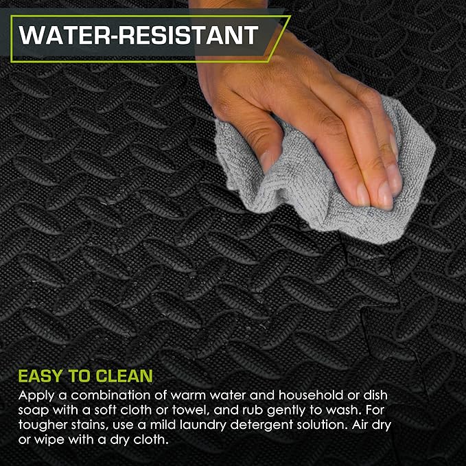 ProsourceFit Exercise Puzzle Mat ½-inch, EVA Interlocking Foam Floor Tiles - Image 5