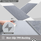 BEQHAUSE Dirt Trapper Door Mat 20" x 32", Doormat Non-Slip Entryway Rugs - Image 5