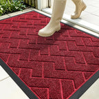 OLANLY Front Door Mat Indoor Outdoor Entrance, Waterproof All-Season, by OLANLY