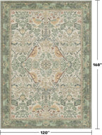 Floral Washable Large Rugs for Bedroom 10x14 - Image 2