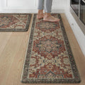 GENIMO Kitchen Mats for Floor 2PCs, Washable Anti Fatigue Mat for Cushioned by GENIMO