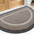 OLANLY Half Circle Door Mat Indoor Outdoor Entrance Welcome, Waterproof by OLANLY
