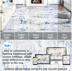 Area Rug Living Room Rugs: 8x10 Large Soft Indoor Carpet Modern Abstract Rug - Image 10