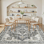 6x9 Area Rugs for Living Room, Washable Non Slip Vintage Distressed Stain - Image 7