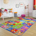 Kids Rug for Playroom Classroom, ABC Alphabet Numbers Play Toddlers Rugs - Image 5