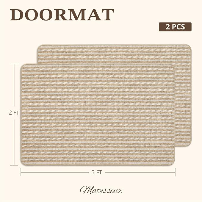 MatEssenz Pet-Friendly Indoor Door Mat 2-Pack Box Set - Image 2
