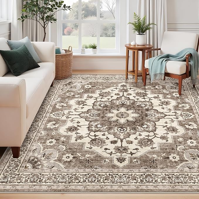 TOPRUUG Washable 6x6 Rug Square by TOPRUUG