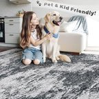 pmtsns Area Rugs 8x10 for Living Room: Washable Rug Modern Abstract Neutral - Image 5