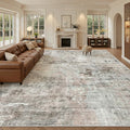 Soalmost 10x14 Area Rugs for Living Room, Non Slip Machine Washable Vintage Rugs by Soalmost