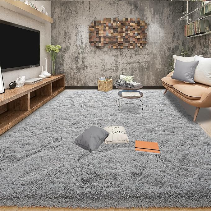 Tepook Super Soft Fluffy Rugs for Living Room, Area Rugs 8x10 for Bedroom by Tepook