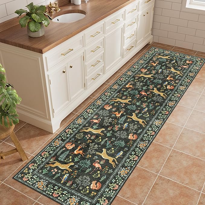 DUKINO 2x10 Rug for Hallway, Washable Kitchen Runner Rug - Image 3