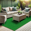 Ottomanson Artificial Grass Rug Lite 5'3" x 8'2", Fake Grass Carpet by Ottomanson