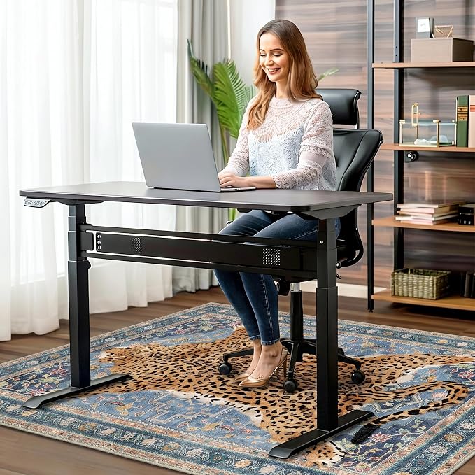 36"x60" Office Chair Mat for Hardwood Tile Floor, Under Desk Carpet Protector - Image 2