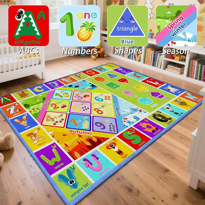 8x10 Kids Rug for Classroom & Playroom - Image 2