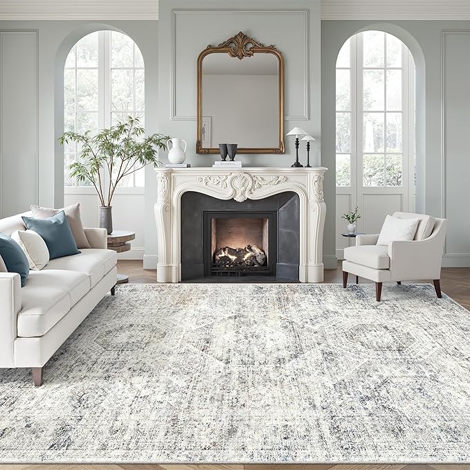 Soalmost Washable Area Rug 8x10, Large Soft Rugs by Soalmost