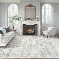 Soalmost Area Rug 10x12 Vintage Washable Living Room Large Carpet Non Slip by Soalmost