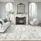 Soalmost Area Rug 10x12 Vintage Washable Living Room Large Carpet Non Slip by Soalmost