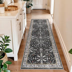 2x6 Washable Kitchen Runner Rug – Non-Slip Boho Vintage Carpet Runner by BYYVOORugsforYourHome