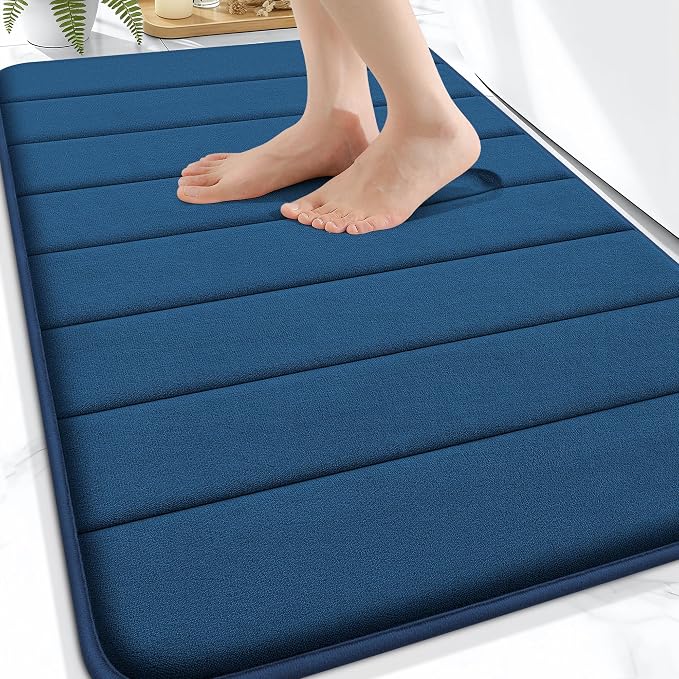 OLANLY Memory Foam Bath Mat 30x20, Super Soft Absorbent Bathroom Rugs, Quick Dry by OLANLY