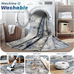 pmtsns Area Rugs 8x10 for Living Room: Washable Rug Modern Abstract Neutral - Image 3