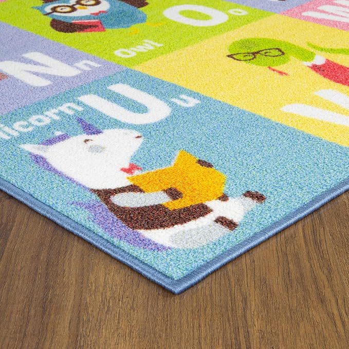 KC Cubs 5x7 ABC Alphabet Animal Rug – Educational Non-Slip Play Mat - Image 6