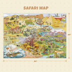 Desert Adventure Kids Rug 5x7 – Safari Animal Map Carpet - Image 2