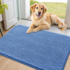 Smiry Dog Door Mat for Muddy Paws 36x24, Absorbent Dirt Trapper, Non-Slip by Smiry