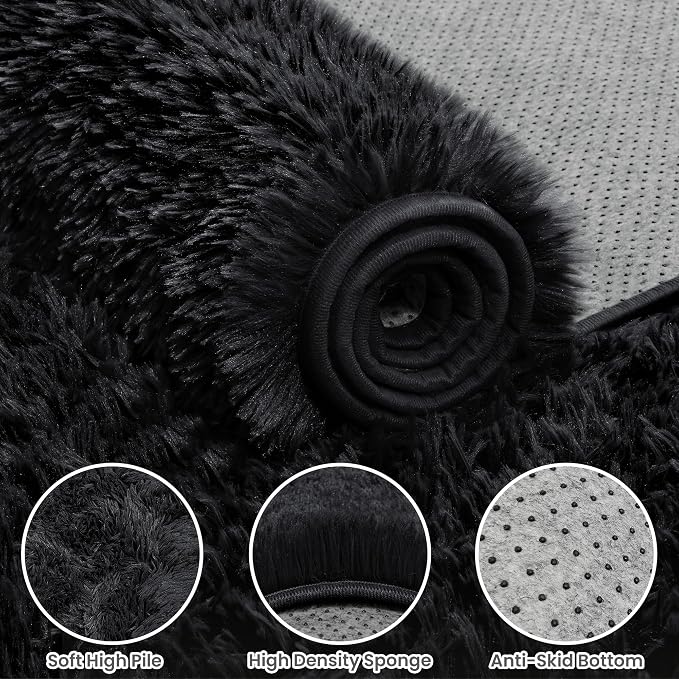 8x10 Area Rug for Living Room, Ultra Soft Fluffy Shag Rugs for Bedroom - Image 6