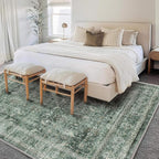 CHAMPLANT Area Rug 6'x9' Washable Vintage Traditional Floor Cover Thin Retro - Image 2