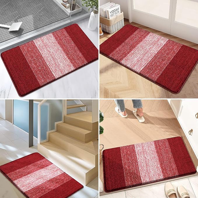 Kitinjoy Indoor Outdoor Door Mat, 70x32 Non-Slip Absorbent Dirt Trapper - Image 6