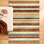 jinchan 5x7 Area Rug Modern Striped Rug Washable Rug Soft Large Indoor Floor - Image 9
